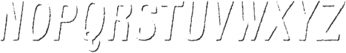 Kiln Sans Shadow Italic otf (400) Font UPPERCASE