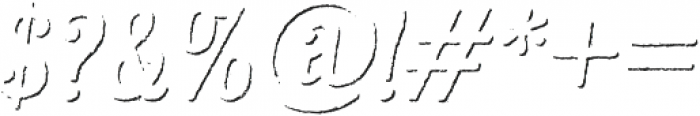 Kiln Serif Shadow Italic otf (400) Font OTHER CHARS