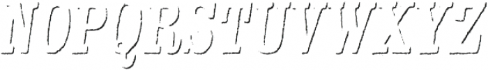 Kiln Serif Shadow Italic otf (400) Font UPPERCASE