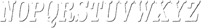 Kiln Serif Shadow Italic otf (400) Font LOWERCASE