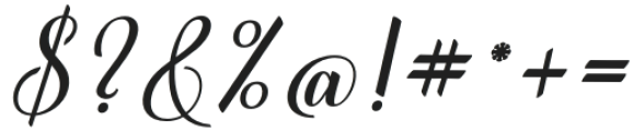 Kimberly Script Italic Regular otf (400) Font OTHER CHARS