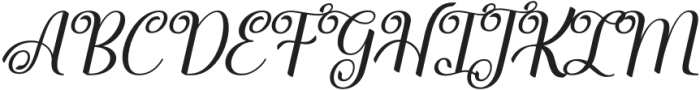 Kimberly Script Italic Regular otf (400) Font UPPERCASE
