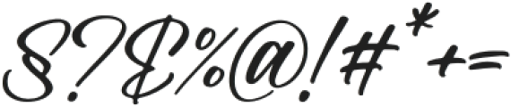 Kimberly Sonara Italic otf (400) Font OTHER CHARS