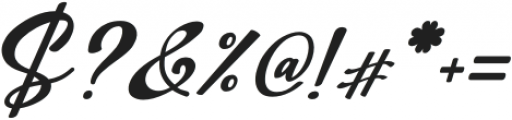 Kimilove Italic otf (400) Font OTHER CHARS
