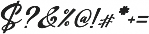 Kimilove Monogram Italic otf (400) Font OTHER CHARS