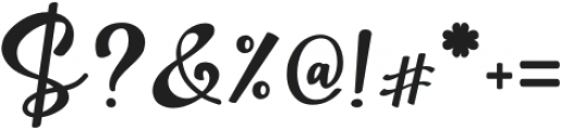 Kimilove Monogram otf (400) Font OTHER CHARS