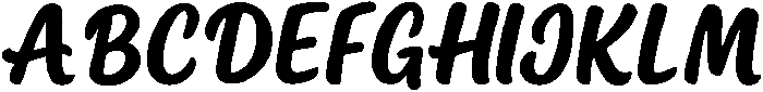 Kimily Regular otf (400) Font UPPERCASE
