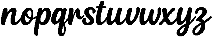 Kimily Regular otf (400) Font LOWERCASE