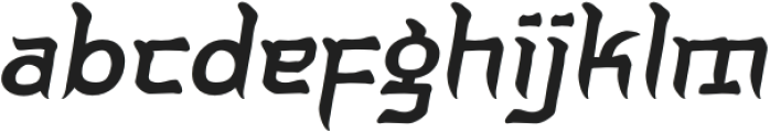 Kimyonja Slant otf (400) Font LOWERCASE