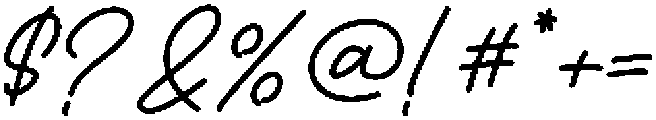 Kinanthi Signature otf (400) Font OTHER CHARS
