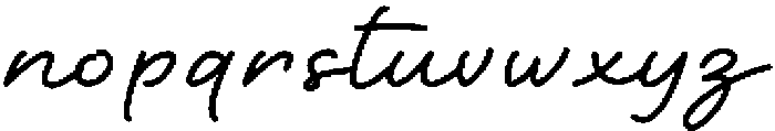 Kinanthi Signature otf (400) Font LOWERCASE