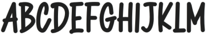 Kincah Regular otf (400) Font UPPERCASE