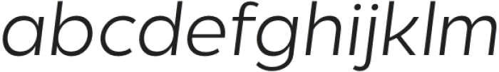 Kind Sans Semilight Italic otf (300) Font LOWERCASE