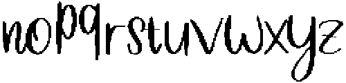 Kind Script otf (400) Font LOWERCASE