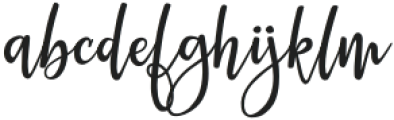 Kind and Lovely Script otf (400) Font LOWERCASE