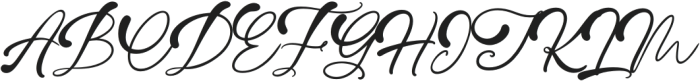 Kindelove Regular otf (400) Font UPPERCASE