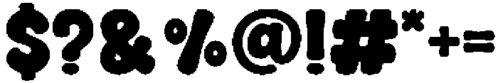Kinder Bubble Regular otf (400) Font OTHER CHARS