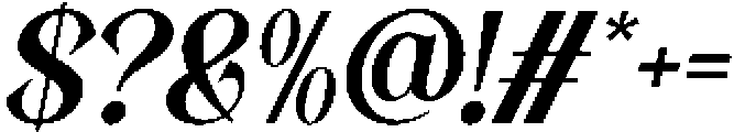 Kinder Land Italic otf (400) Font OTHER CHARS