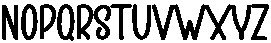 Kinder Rainbow Regular otf (400) Font LOWERCASE