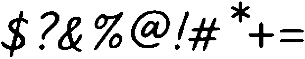 Kindly Hand Regular otf (400) Font OTHER CHARS