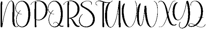 Kindly Regular otf (400) Font UPPERCASE