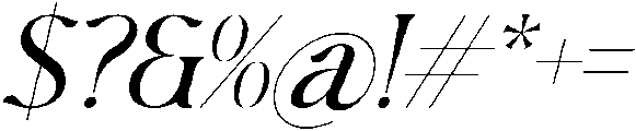 Kindlyna Italic otf (400) Font OTHER CHARS