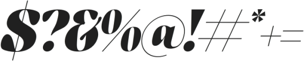 Kindora Bufferly Italic otf (400) Font OTHER CHARS