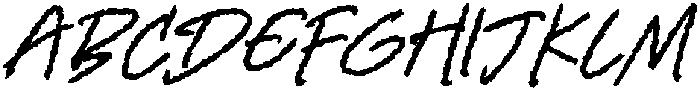 Kinetica Scribble otf (400) Font UPPERCASE