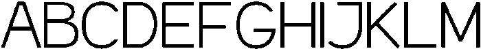 Kinetix Sans Thin otf (100) Font UPPERCASE