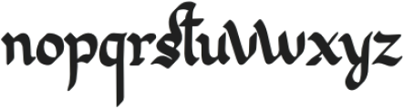 King Malik otf (400) Font LOWERCASE