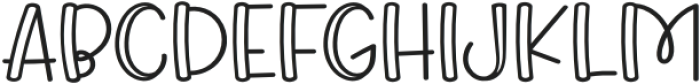 King Rabbit Outline otf (400) Font LOWERCASE