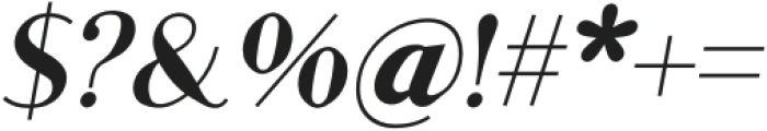 King Sans Bold Italic otf (700) Font OTHER CHARS