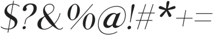 King Sans Italic otf (400) Font OTHER CHARS