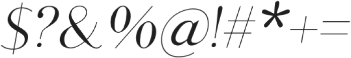 King Sans Light Italic otf (300) Font OTHER CHARS