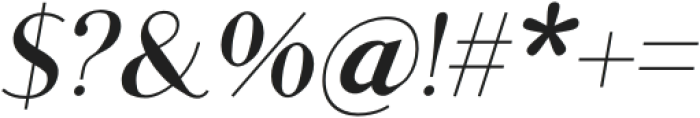 King Sans Semibold Italic otf (600) Font OTHER CHARS