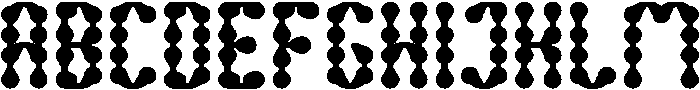 King of Rain Bold otf (700) Font UPPERCASE