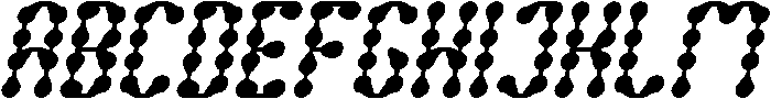 King of Rain Italic otf (400) Font UPPERCASE