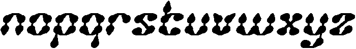 King of Rain Italic otf (400) Font LOWERCASE