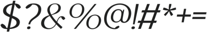 Kingcup Light Italic ttf (300) Font OTHER CHARS