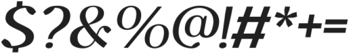 Kingcup Medium Italic ttf (500) Font OTHER CHARS