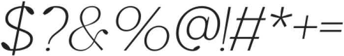 Kingcup Thin Italic ttf (100) Font OTHER CHARS