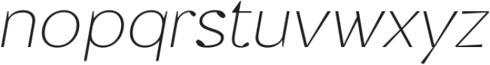 Kingcup Thin Italic ttf (100) Font LOWERCASE