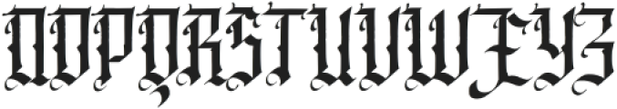 Kingdom of Heaven otf (400) Font UPPERCASE