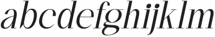 Kingkey Extra Light Italic otf (200) Font LOWERCASE
