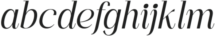 Kingkey Neue Extra Light Italic otf (200) Font LOWERCASE