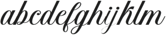 Kinglane Bold Slant Regular otf (700) Font LOWERCASE