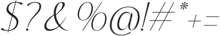 Kingray Quento Italic Italic otf (400) Font OTHER CHARS