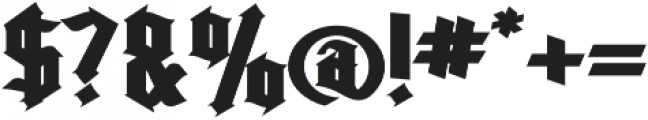 Kingshead Gothic Expanded ExtraBold otf (700) Font OTHER CHARS