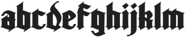Kingshead Gothic Expanded ExtraBold otf (700) Font LOWERCASE