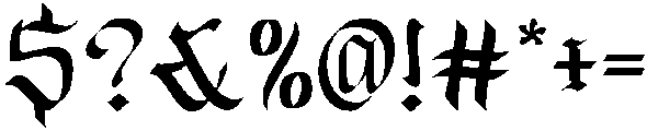 Kingslayer otf (400) Font OTHER CHARS